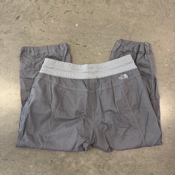 Vintage Y2K The North Face Outdoor Hiking Nature Grey Capri Pants Capri M - Picture 1 of 5